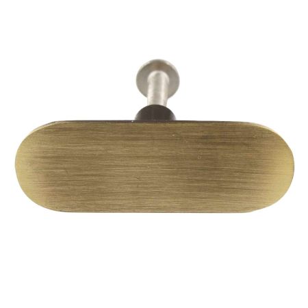 Antique Stainless Steel Thin Oval Dresser Knobs